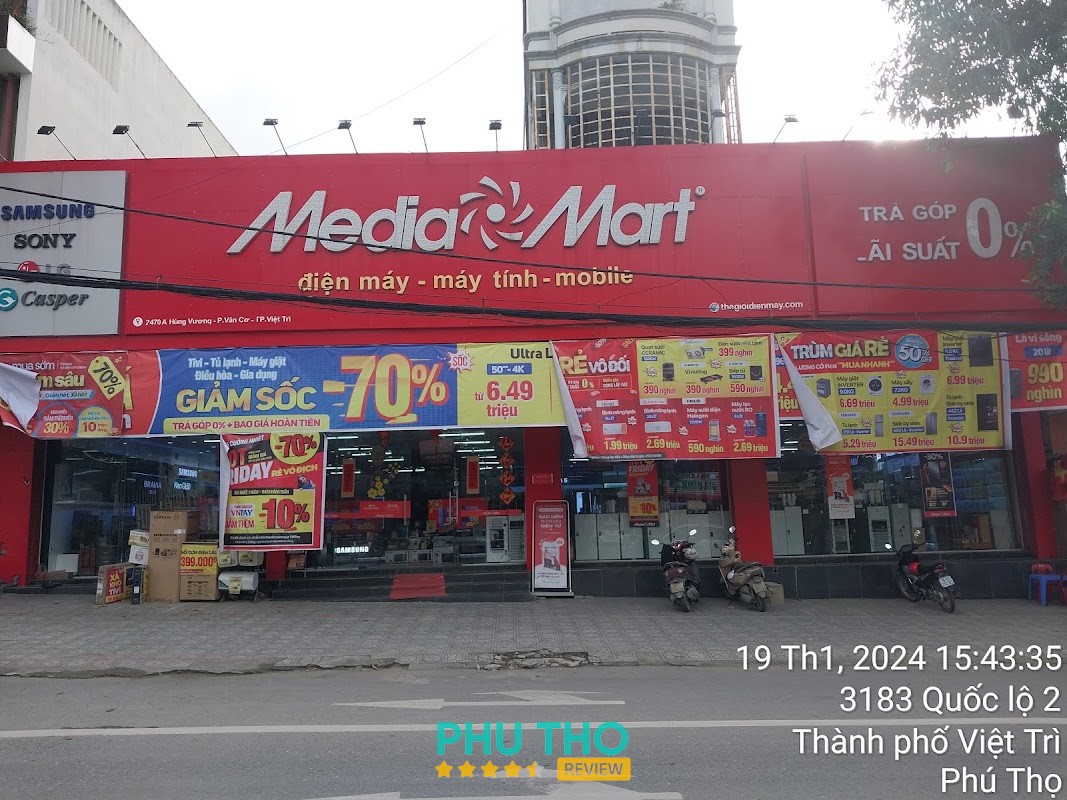 Siêu thị Điện Máy Media Mart Vân Cơ Phú Thọ Nông Trang