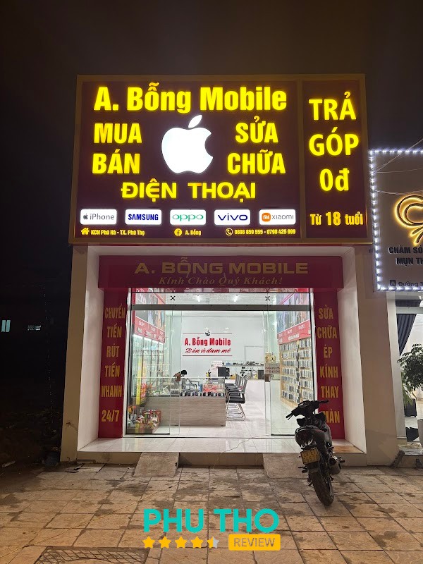 Điện thoại a bỗng mobile Phú Thọ