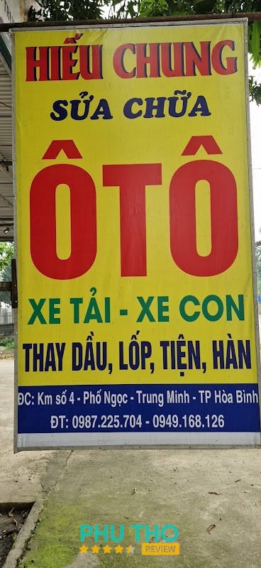 Garage ô tô Hiếu Chung Hòa Bình