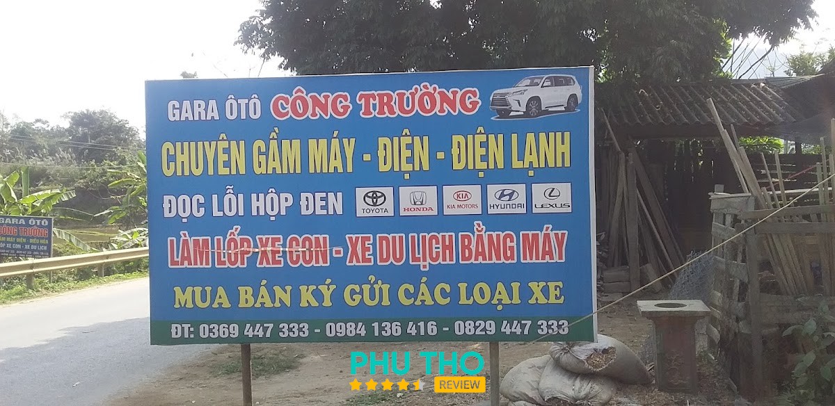 Gara Ô Tô Công Trường tại Thu Cúc Phú Thọ