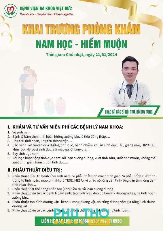 Phòng khám Nam học - Hiếm muộn Việt Đức hình ảnh 2
