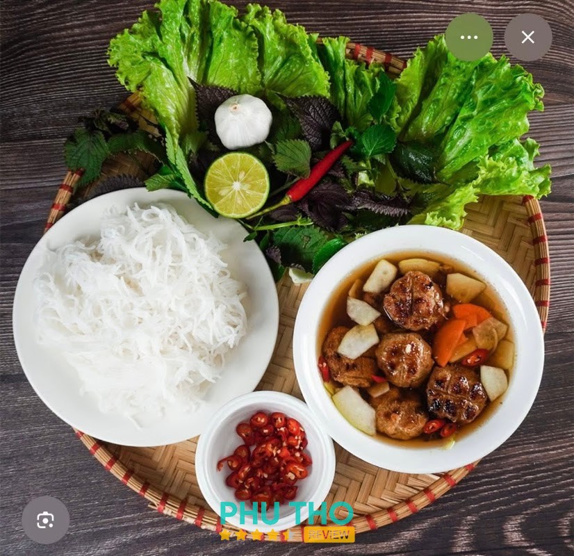 Bún chả nướng than hoa Hải Nam