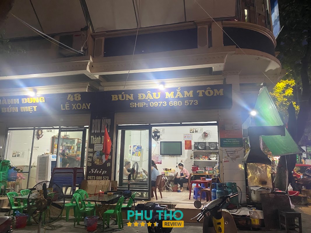 Quán Bún Đậu Mắm Tôm Thành Dung – 48 Lê Xoay, Vĩnh Phúc
